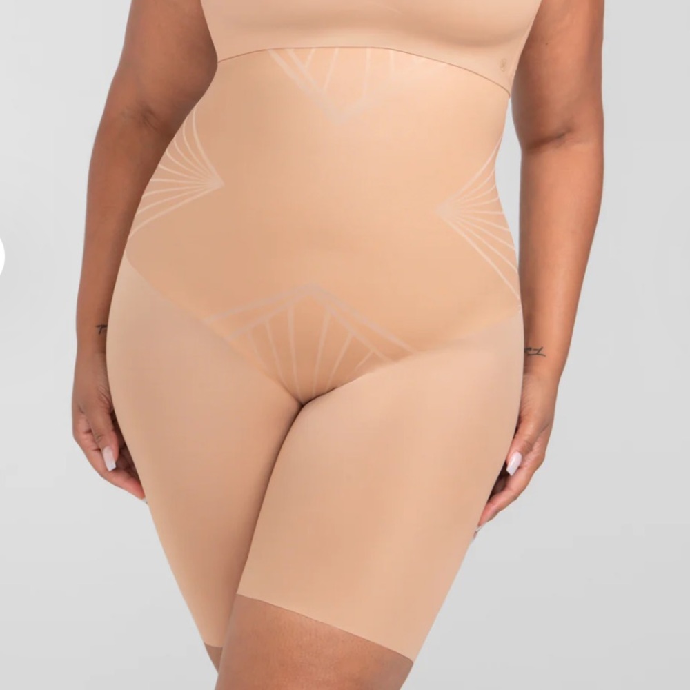 HONEYLOVE SHADOWSCULPT HIGH WAISTED SHORT SAND - XL